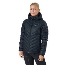 W Frost Down Hood Jacket Black, Female, Tøj, jakker, Sort, L