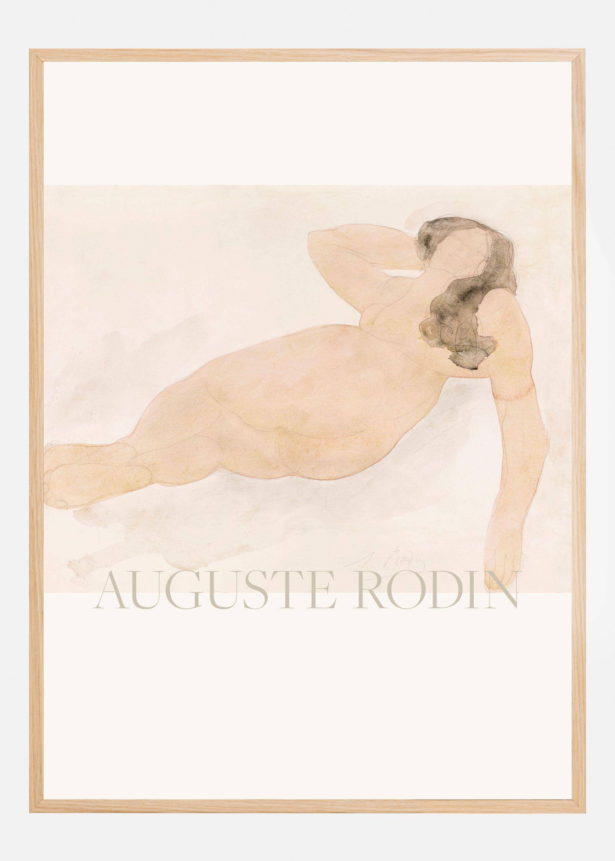 Study of a Nude (lying On Side) Poster (100x140 cm)