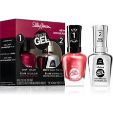 Nail polish and top coat kit 940 Bordeaux-Glow shade TU transparent