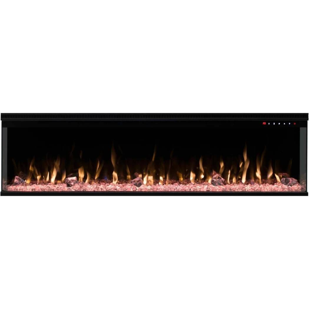 Aflamo Unique 153 cm elektrisk pejs – vægmonteret eller indbygget, LED-flamme, 6 farver, 1,5 kW varme