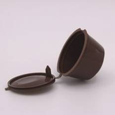 1/3/5/8 st plastkaffefilter påfyllningsbara kaffekapslar för dolce gusto kaffekapslar kök kaffetillbehör återanvändbara filter - Brun 1st