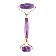 Gua Sha Ansigtsrulle af naturlig Ametyst - 14,5 cm.