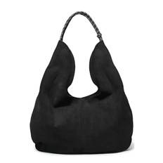 CEANNIS Fake Suede Tote Bag |Svart |45X5X32 cm