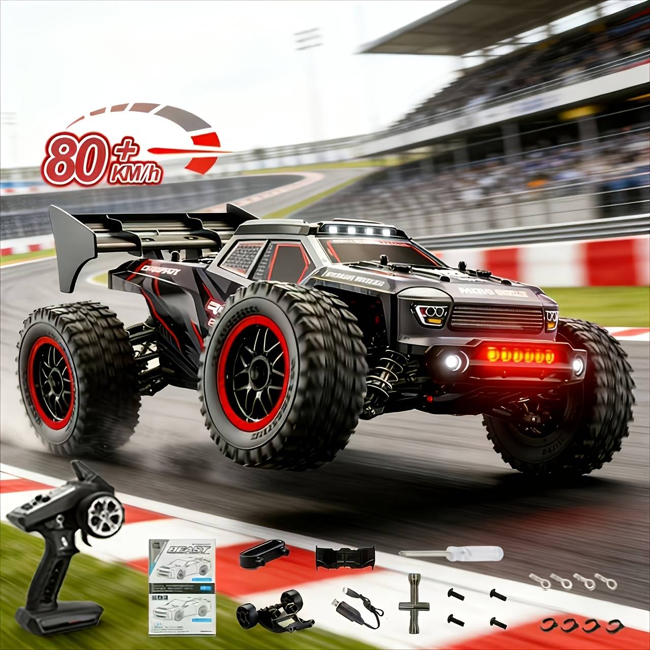 Sg316 Max 1:16 Drift Car, 80 Km/h, Brushless Motor, Drive, Rc Off-road Vehicle, With 3 Batteries, Not A Toy, For Professional Drivers Only