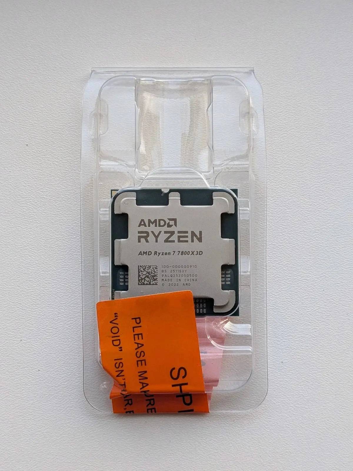 AMD Ryzen 7 7800X3D 4.2GHz Socket AM5 TRAY OEM utan ASK