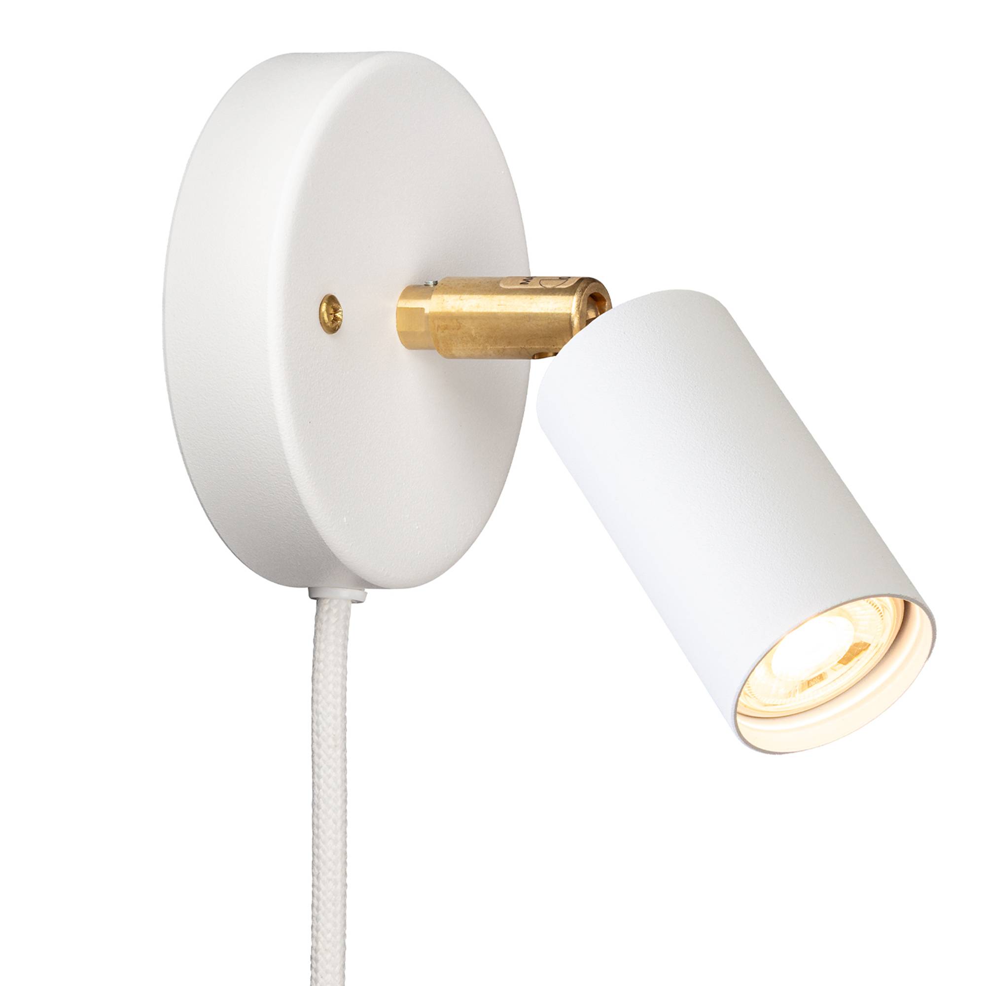 Örsjö Belysning - Starlight 1 spotlight with cable – White textured lacquer RAL 9016 - Spotlights - Jonas Bohlin - Vit
