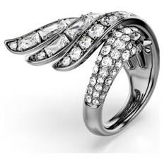 The Vienna Collection Ring, Schwan, Weiß, Rutheniert