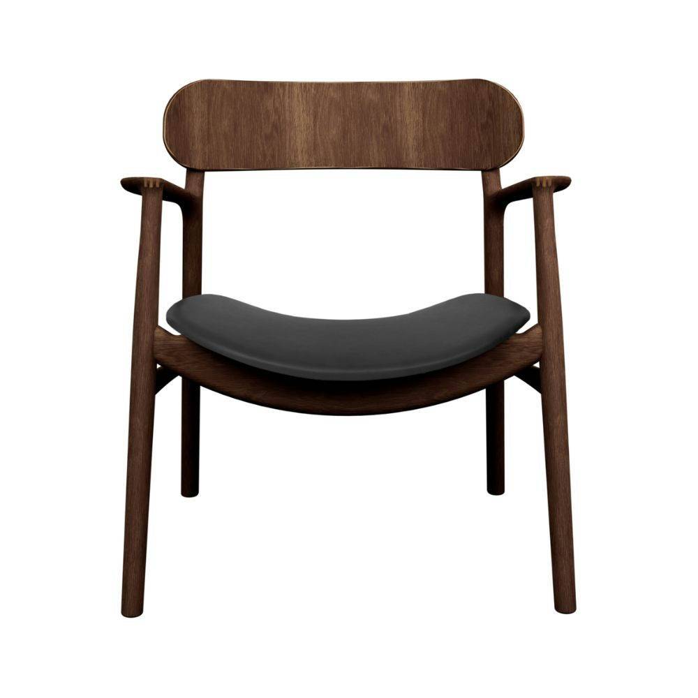 Bent Hansen Asger Lounge Chair Läder Zenso 3 207 & Røget Eg