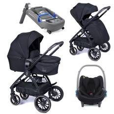 Stor Barnvagnspaket 4i1 Nuvo Zokky  inkl. Cosmo i-size babyskydd + isofix bas IQ