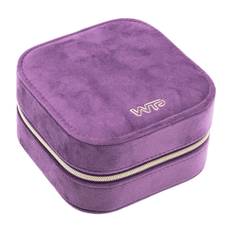 World of Treasured Pieces Capri velour smykkeskrin (PURPLE/CREME (740))