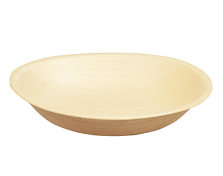 Palmbladstallrik - engångsartikel djup Ø 17,5 cm (6-pack)