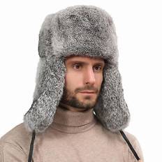 Varmt Trapper Hat Falsk Pels Hatte Vinter Bomber Hatte Aviator Hatte Ushanka Hat