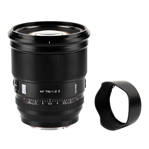 VILTROX PRO 75 mm f/1.2 E för Sony E Mount,75 mm f1.2 autofokus Prime-lins för Sony E montering spegellös a7R a7IV a7RIII a7RIV a7RV A1 FX3 ZVE1 A7CII a6000 a6400 a600 ZZZ60 Z60 V-E10 FX30