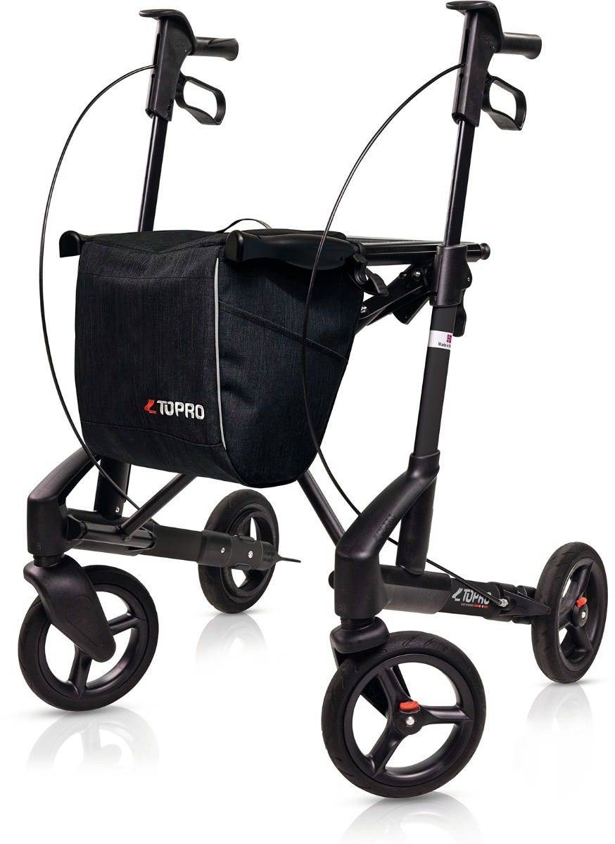 TOPRO Troja 5G Premium Rollator - Black - M