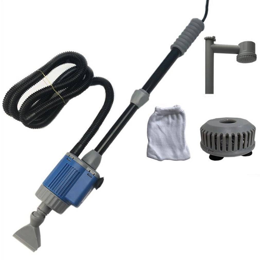 Elektrisk akvarium fisk tank vatten byte pump akvarium rengöringsverktyg vatten växlare grus sifon filter pump - 110v