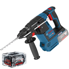 BOSCH GBH 18V-26 Bore-/mejselhammer Li-Ion, 2,6J, brushless (uden oplader i sættet) +1x batteri Li-Ion, 18V, 5Ah