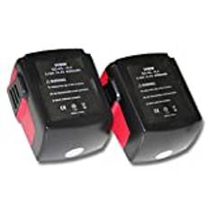 vhbw 2 x Li-Ion batteri 4 000 mAh (14,4 V) kompatibel med verktyg Hilti SF 144-A CPC 14,4 V, SF144-A, SFH 144-A, SFH 144-A CPC 14,4 V ersättning för Hilti B144, B-144.