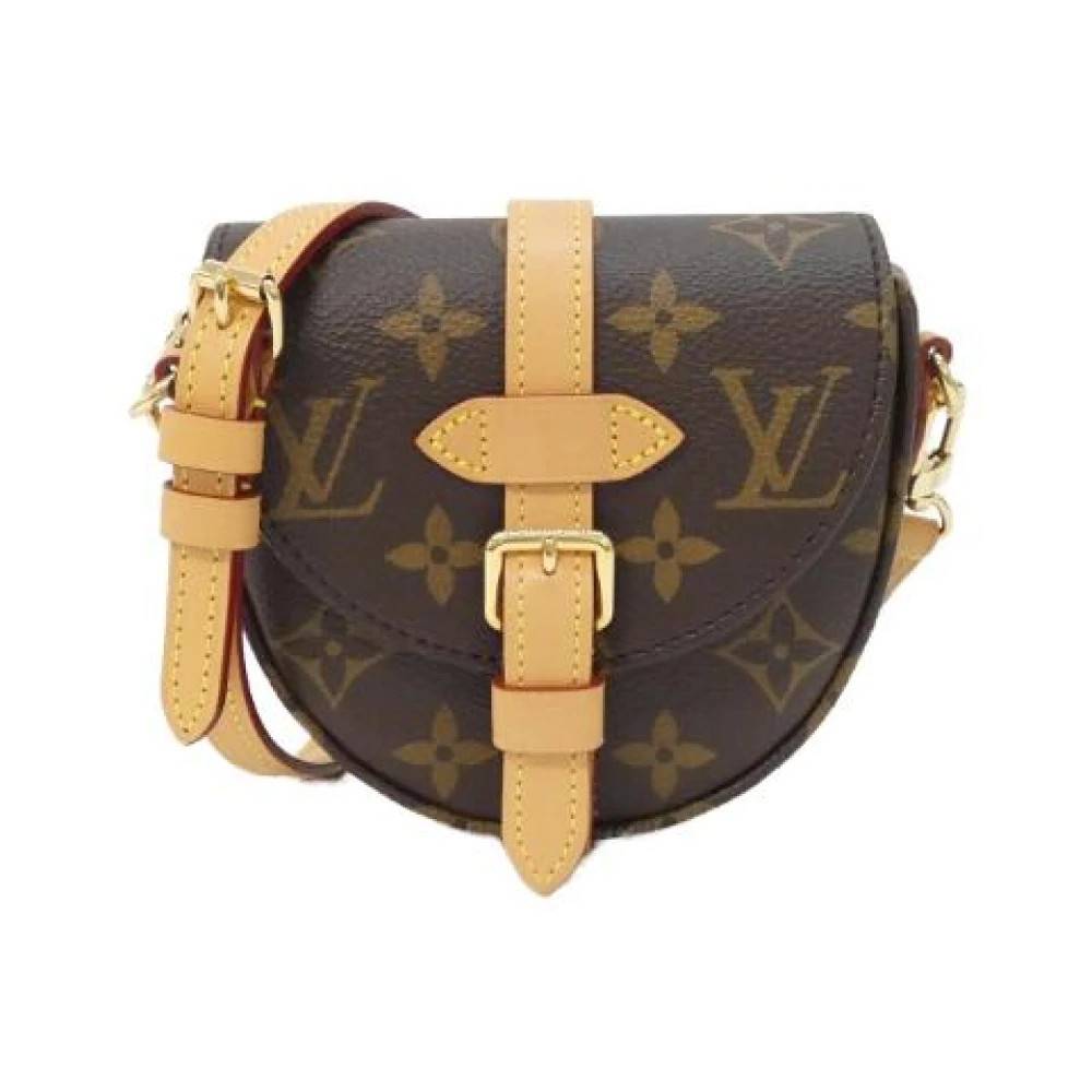 Louis Vuitton Vintage Pre-owned Monogram Micro Chantilly Skuldertaske - Vintage - Dame - Brun - ONE SIZE - Uld