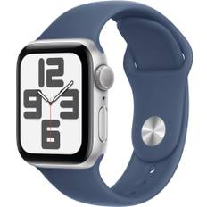 Apple Watch SE 2nd Gen 44mm LTE (Silver Alu/Denim sport band S/M)