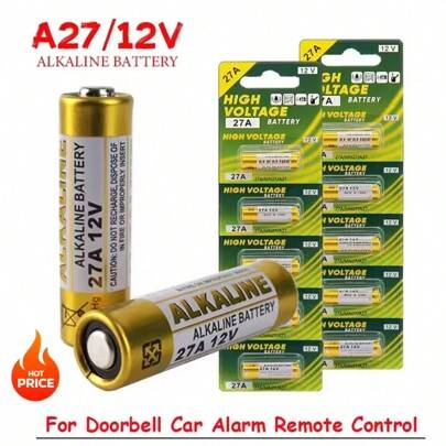 5-15ST 23A 12V L828 27A alkaliskt batteri G27A MN27 MS27 GP27A A27 V27GA A27BP K27A VR27 För dörrklockor Larm Strömfjärrkontroll (15 st,10 st,5 st)