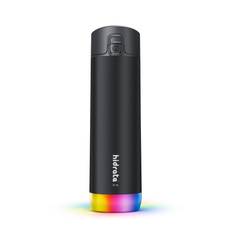 HidrateSpark PRO STEEL (621 ml) – smart vattenflaska + extra lock med sugrör