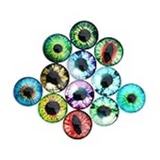 SHINEOFI 20 St Tillbehör dockskåpsrätter i miniatyr hantverk halmhattar plysch ornament djur smutsiga ögon tecknad serie DIY djurögon googly ögon DIY ögon djur- Spridda pärlor