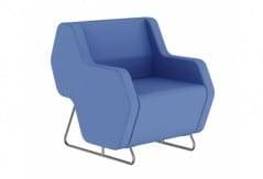 Hexa Loungestol, microfibra - 77 x 81 x 87 cm, sædehøjde 46 cm.