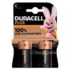 Duracell Plus Power +100% C Batteries (Pack Of 2)