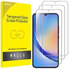 JETech Skärmskydd för Samsung Galaxy A34 5G 6,6 Tum, 9H Screen Protector Härdat Glas Film, Reptålig, HD Klar, 3-Pack