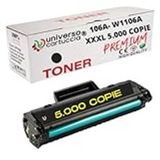 universo cartuccia® - 106A W1106A 5000 kopior toner kompatibel med HP Laser 107a 107r 107w för MFP 135a 135r 135 w 135wg 137fnw 137fwg