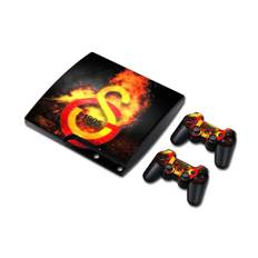 PS3 Slim skin til konsol og to controllere. Galatasaray.