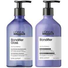 L'Oreal Professionnel Blondifier Gloss Shampoo 500ml & Blondifier Gloss Conditioner 500ml Duo