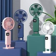 2024 Wind Cooling Foldable Mini Small Fan Portable Hand 5 Speed Personal Rechargeable Handheld Electric Fan with Ho