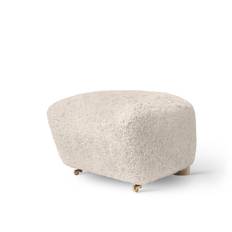"Den Trætte Mand" Ottoman - Olieret eg/Moonlight sheepskin