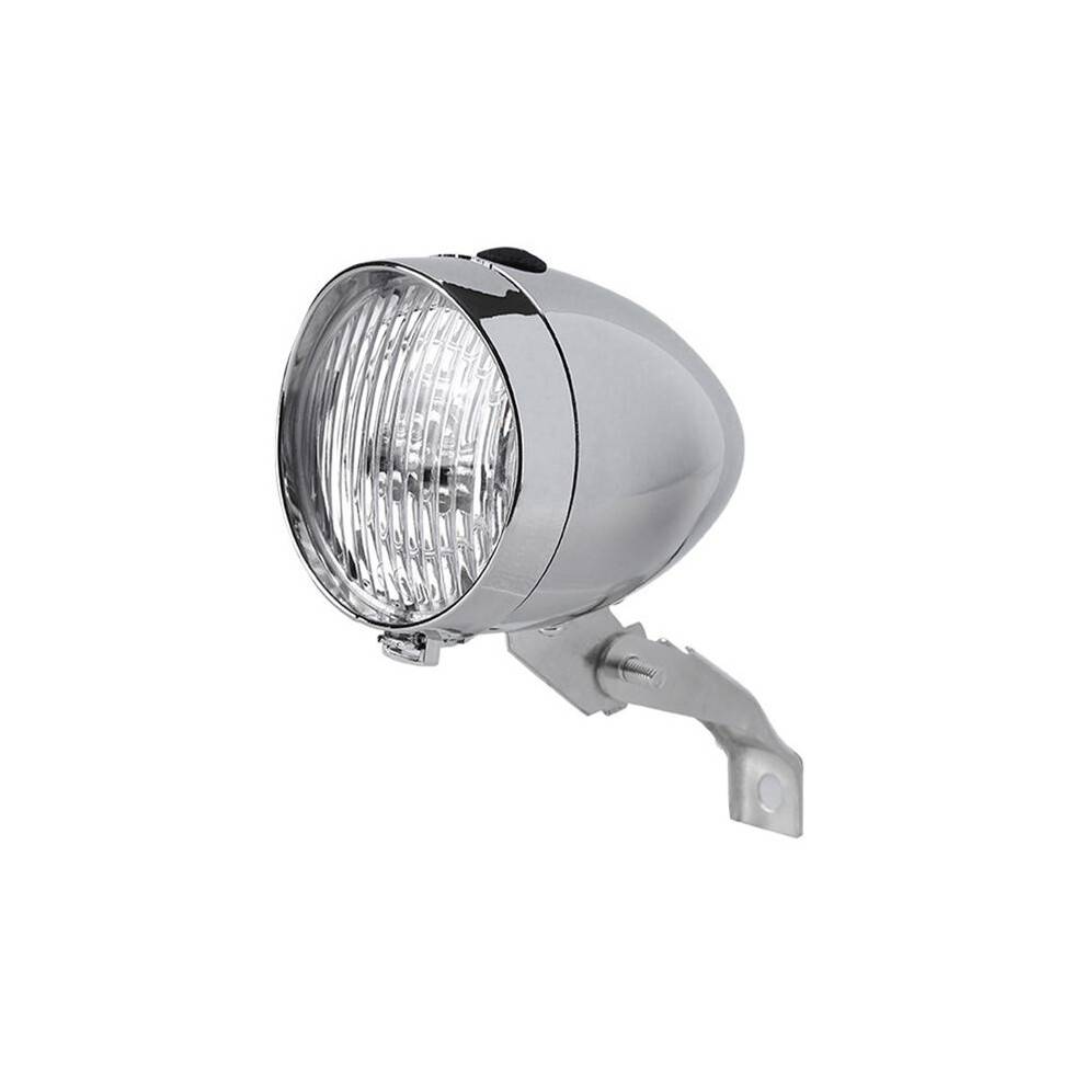 Bike Headlights Mountain Bike Retro Headlights 3LED Riding Lights Front Lights Night Riding Equipment Silver
