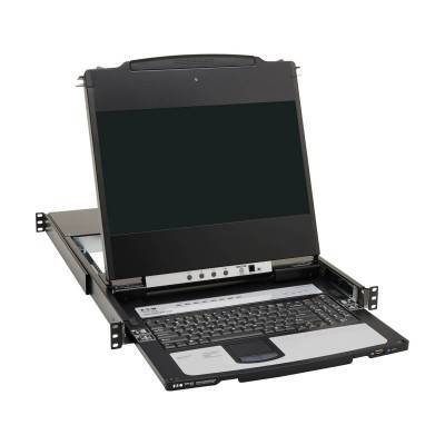 8-port KVM-switch, 17 tum LCD, DisplayPort, IP-fjärråtkomst