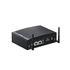 STRHIGP Fläktlös Office Small PC i5, Dual Core 7th Gen 16 GB RAM DDR4 512 GB SSD+1 TB HDD Industriell Mini Stationär dator H7, 2*COM/2*HD/2*LAN/8*USB Mini PC Stöd Win 11/Linux