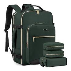 LOVEVOOK Handgepäck Rucksack, 40L Groß Reiserucksack Damen Flugzeug Koffer Travel Backpack, Wasserdicht Reisetasche mit 17 Zoll Laptopfach für Reise Business Geschäftsreise Weekend Wandern