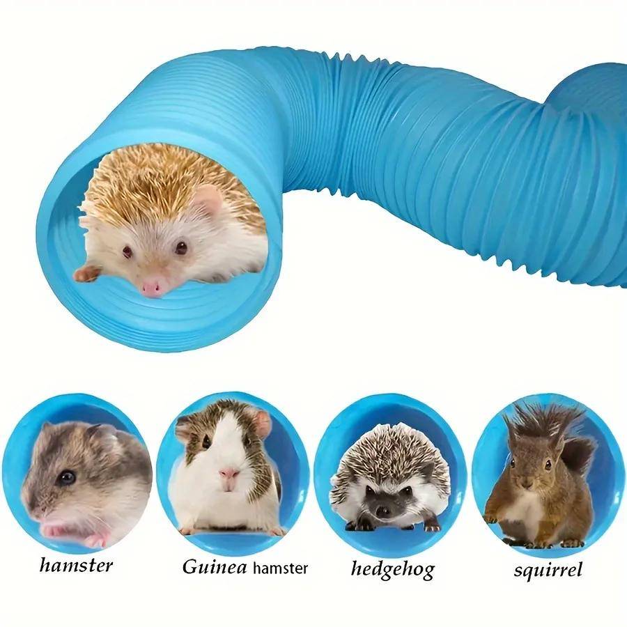 Litet husdjur Rolig Tunnel Teleskopisk 100cm Rör Iller Tillbehör Träningskanal Rör Hamster Leksaker Liten Hamster Tillbehör