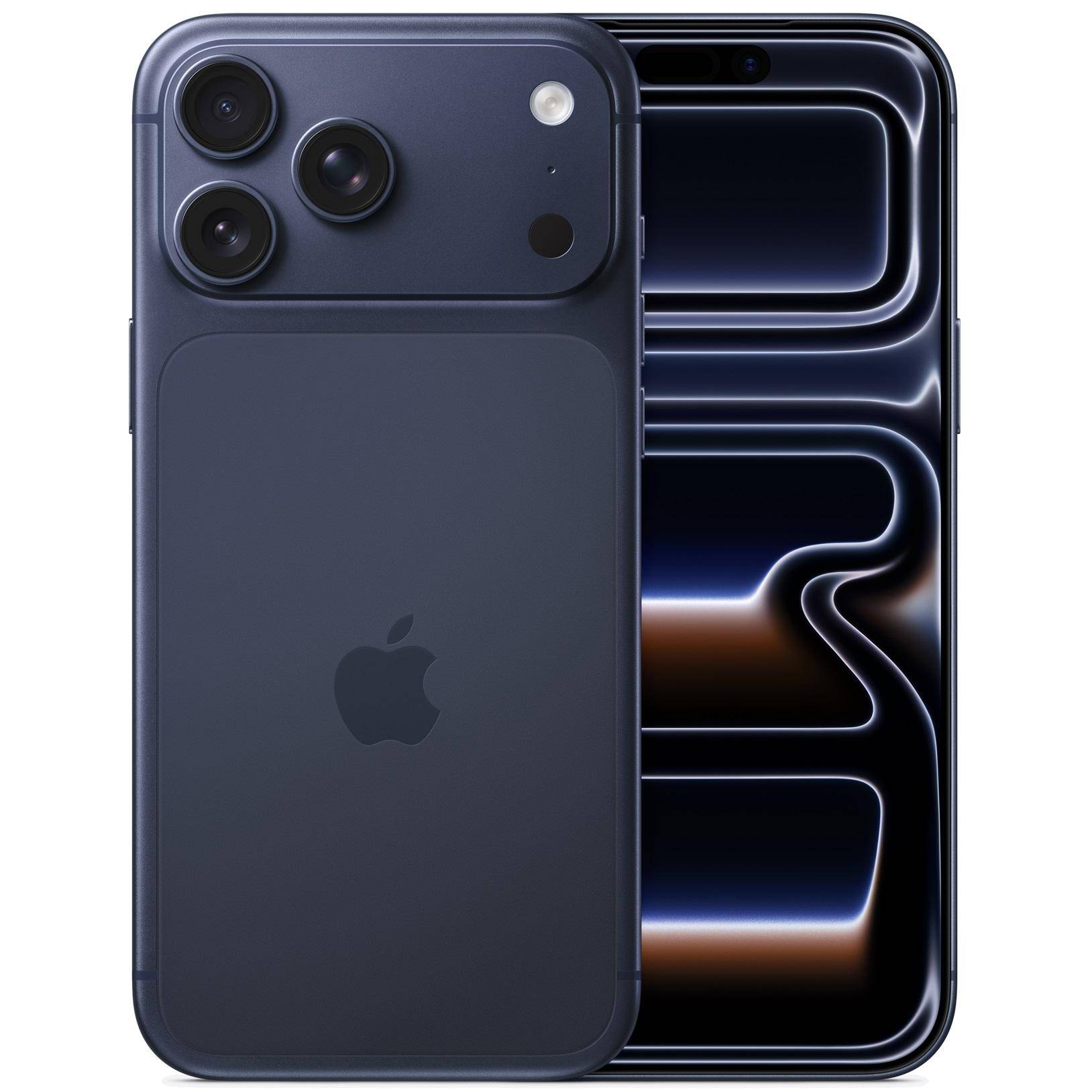 iPhone 17 Pro Max - 5G smartphone - dual-SIM / Internal Memory 256 GB - OLED display - 6.9" - 2868 x 1320 pixels (120 Hz) - 3x rear cameras 48 MP, 48 MP, 48 MP - front camera 18 Megapixel - deep blu