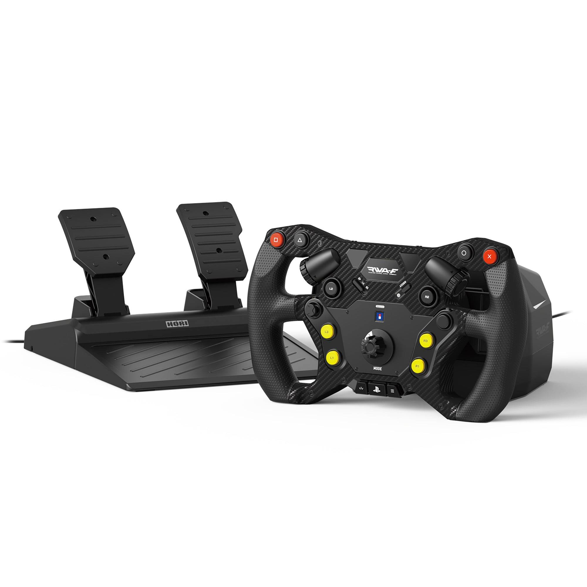 HORI - Racing Wheel APEX FORMULA for PlayStation®5, PlayStation®4, Windows PC - Black - Sort