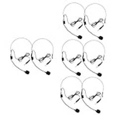 HOMSFOU 4 Set Mikrofon Headset Trådad Mikrofon För Sångare Mikrofon Headset För Sång Röst Förstärkare För 35 Mm Mikrofon Mikrofon Bärbart Mikrofon Öra 2st*4