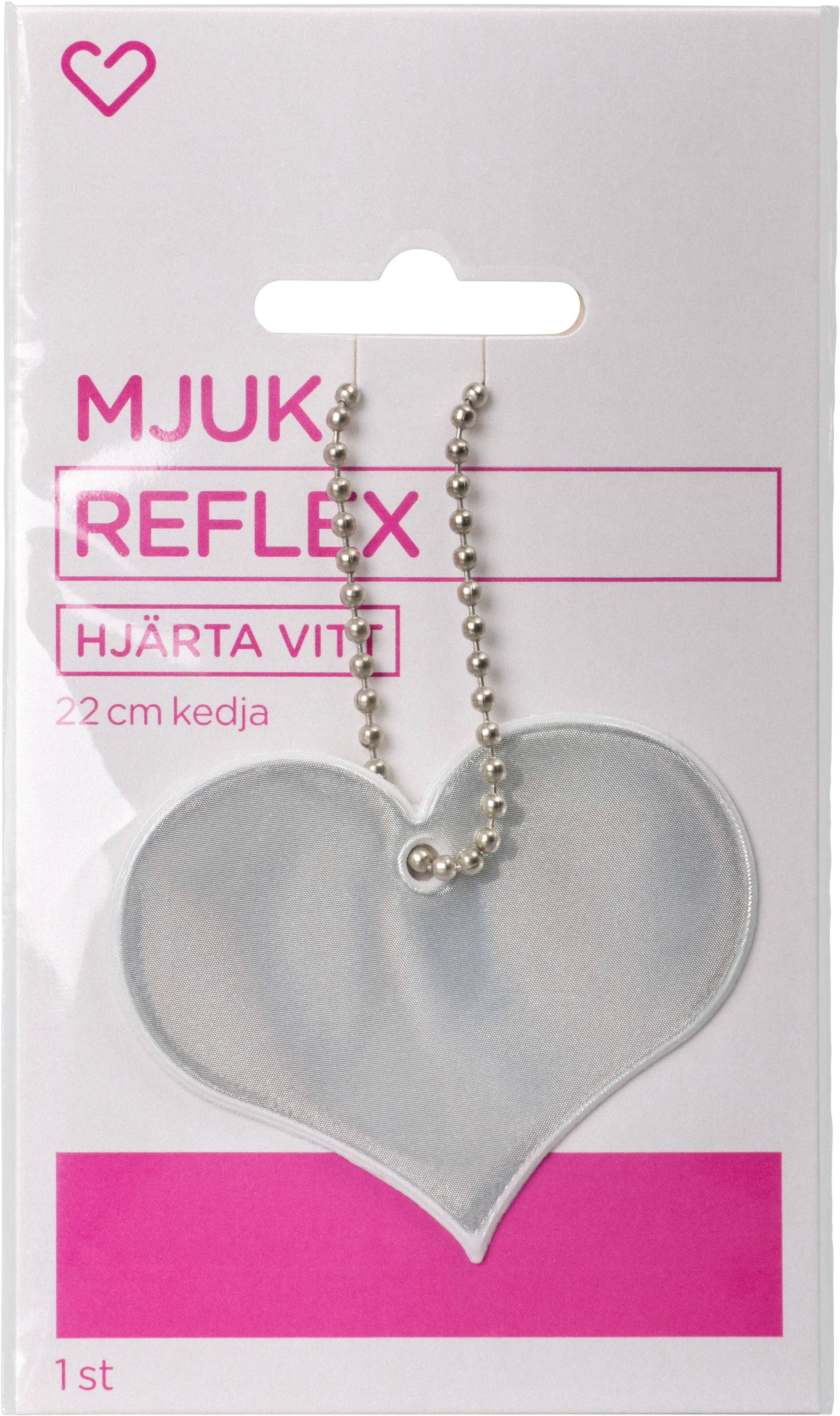 Hjärtats Mjuk Reflex Hjärtat Vitt 1 st