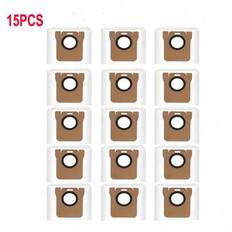 Dammpåsar Tillbehör för Dreame Bot L30 Ultra, L20 Ultra, Mijia Omni Robot X10+, X10 Plus B101GL, Dreame S10 Pro, S20 Pro, Dreame X20 Pro Plus, Dreame - Vitt (15 st set)