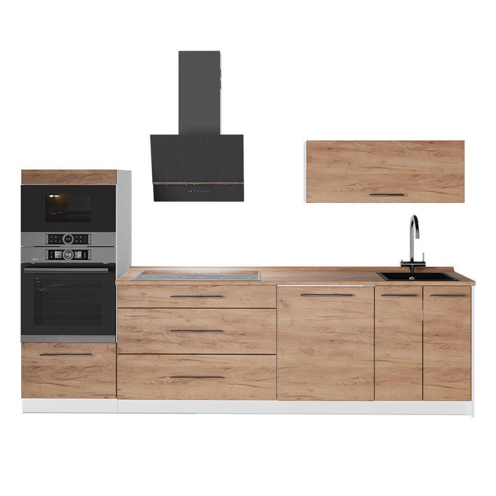 KÖK Fame-Line, Goldkraft ek, 280 cm, AP Oak - Ekfärgad, Vit