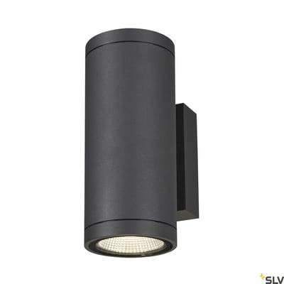 Enola Round Up/Down M udendørs LED væglampe, antracit, CCT 3000/4000K - SLV