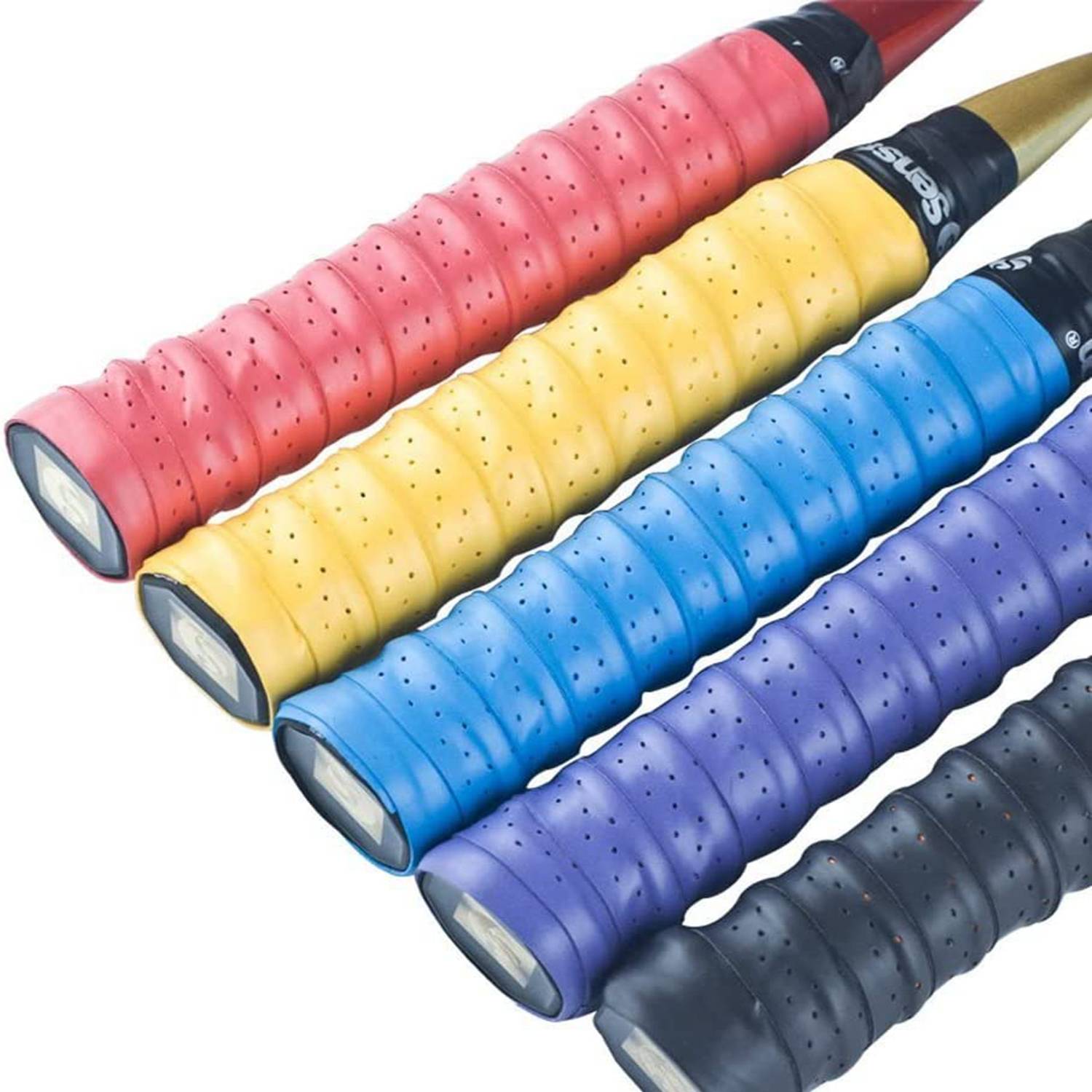 TEMU 5pcs Super Absorbent Anti-slip Racket Grip For Tennis, Badminton, And Pickleball - Enhance Your Grip And Control