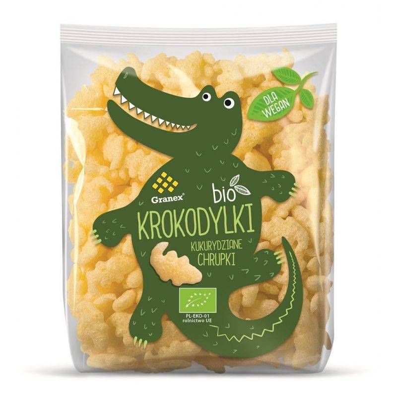 Granex - Chrupki Kukurydziane Krokodylki BIO 80 g - Bio - 80g