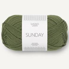 Sandnes Sunday 50g - Sandnes Sunday Olivgrön 9062