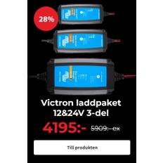 Victron laddpaket, 12V/5A, 12V/15A & 24V/13A